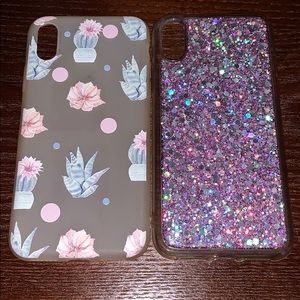 Like new iPhone X full coverage cases super cute